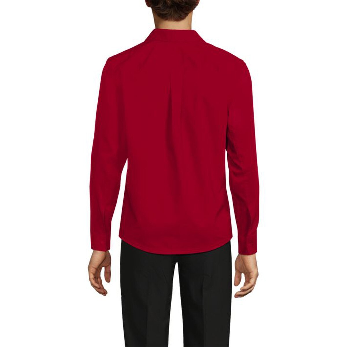 [38] Lands End Unisex Ripstop Long Sleeve Utility Work Shirt
